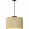 Sklep Kaja Lampa wisząca z szerokim, plecionym abażurem LX 5213 JUTE | Kaja Discount