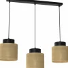 Sklep Kaja Lampa wisząca z trzema boho abażurami LX 5214 JUTE | Kaja Oświetlenie Best