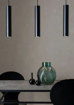 Sklep Kaja Lampa wisząca z trzema czarnymi tubami 107882 | Kaja Oświetlenie Clearance