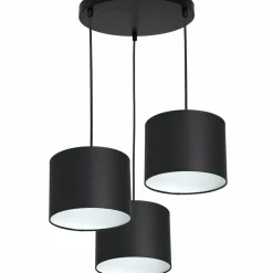 Sklep Kaja Lampa wisząca z trzema efektownymi abażurami LX 3475 z serii ARDEN czarny Discount
