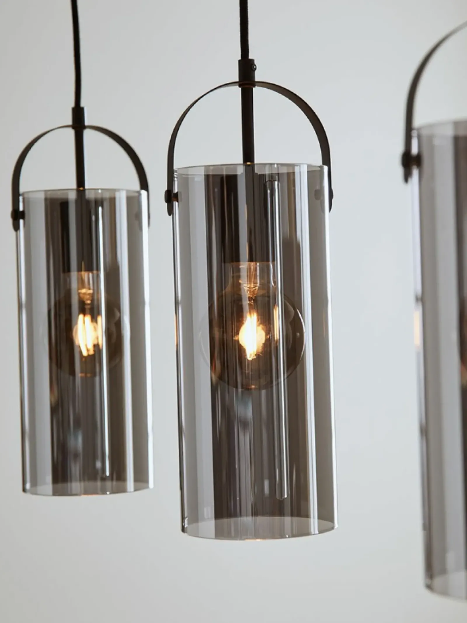 Sklep Kaja Lampa wisząca z trzema kloszami w kształcie tub 108219 | Kaja Flash Sale
