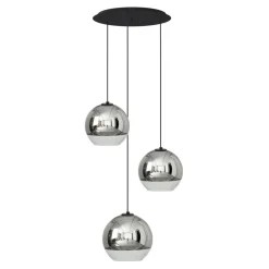 Sklep Kaja Lampa wisząca z trzema lustrzanymi kloszami 7607 | Kaja Oświetlenie chrom Best Sale