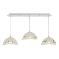 Sklep Kaja Lampa wisząca z trzema niezwykłymi kloszami ML6139 z serii LISA | Kaja Oświetlen biały Shop