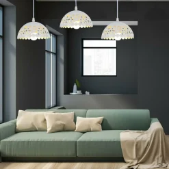 Sklep Kaja Lampa wisząca z trzema niezwykłymi kloszami ML6139 z serii LISA | Kaja Oświetlen biały Shop