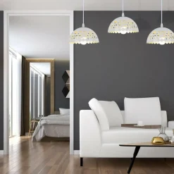 Sklep Kaja Lampa wisząca z trzema niezwykłymi kloszami ML6139 z serii LISA | Kaja Oświetlen biały Shop