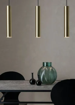 Sklep Kaja Lampa wisząca z tubami w kolorze mosiądzu 107883 | Kaja Oświetlenie Store
