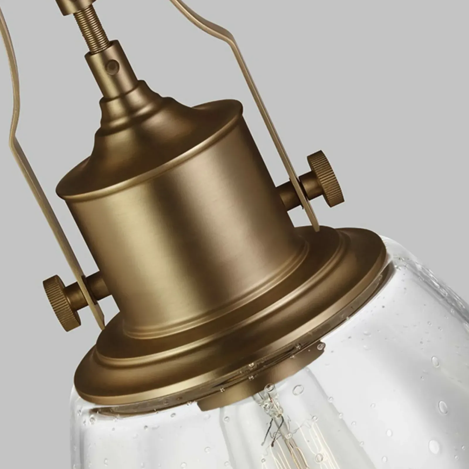 Sklep Kaja Lampa wisząca z unikalnym szkłem FE-HOBSON-P-M-AB z serii HOBSON* Randole Tradycyjne