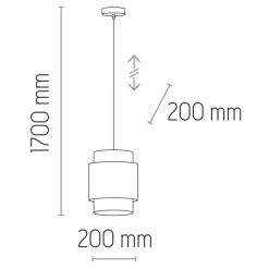 Sklep Kaja Lampa wisząca z wąskim, ratanowym abażurem TK 6528 BOHO | Kaja Clearance