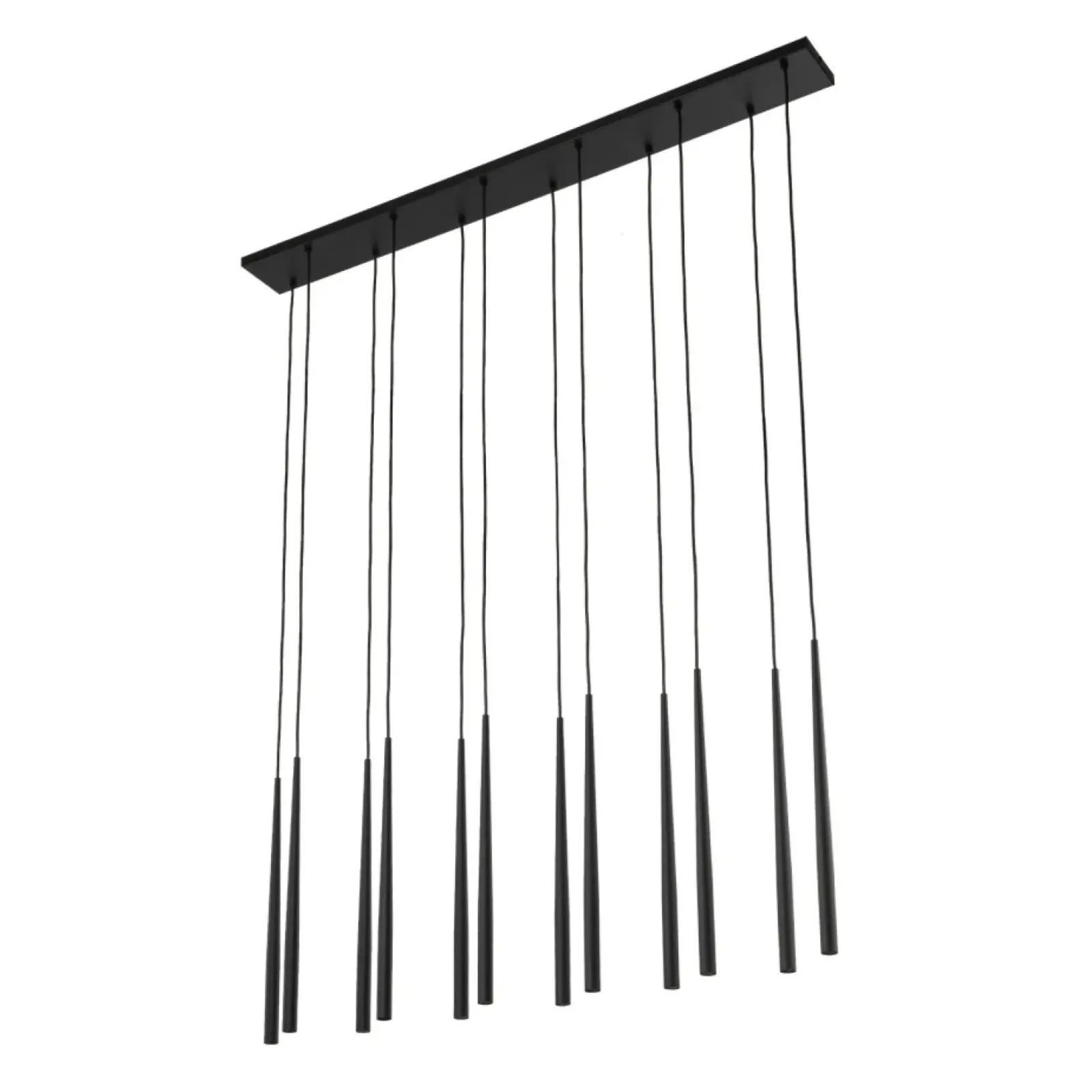 Sklep Kaja Lampa wisząca z wąskimi tubami, nad stół TK 10115 PIANO BLACK | Kaja Hot