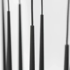 Sklep Kaja Lampa wisząca z wąskimi tubami, nad stół TK 10115 PIANO BLACK | Kaja Hot