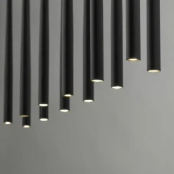 Sklep Kaja Lampa wisząca z wąskimi tubami, nad stół TK 10115 PIANO BLACK | Kaja Hot