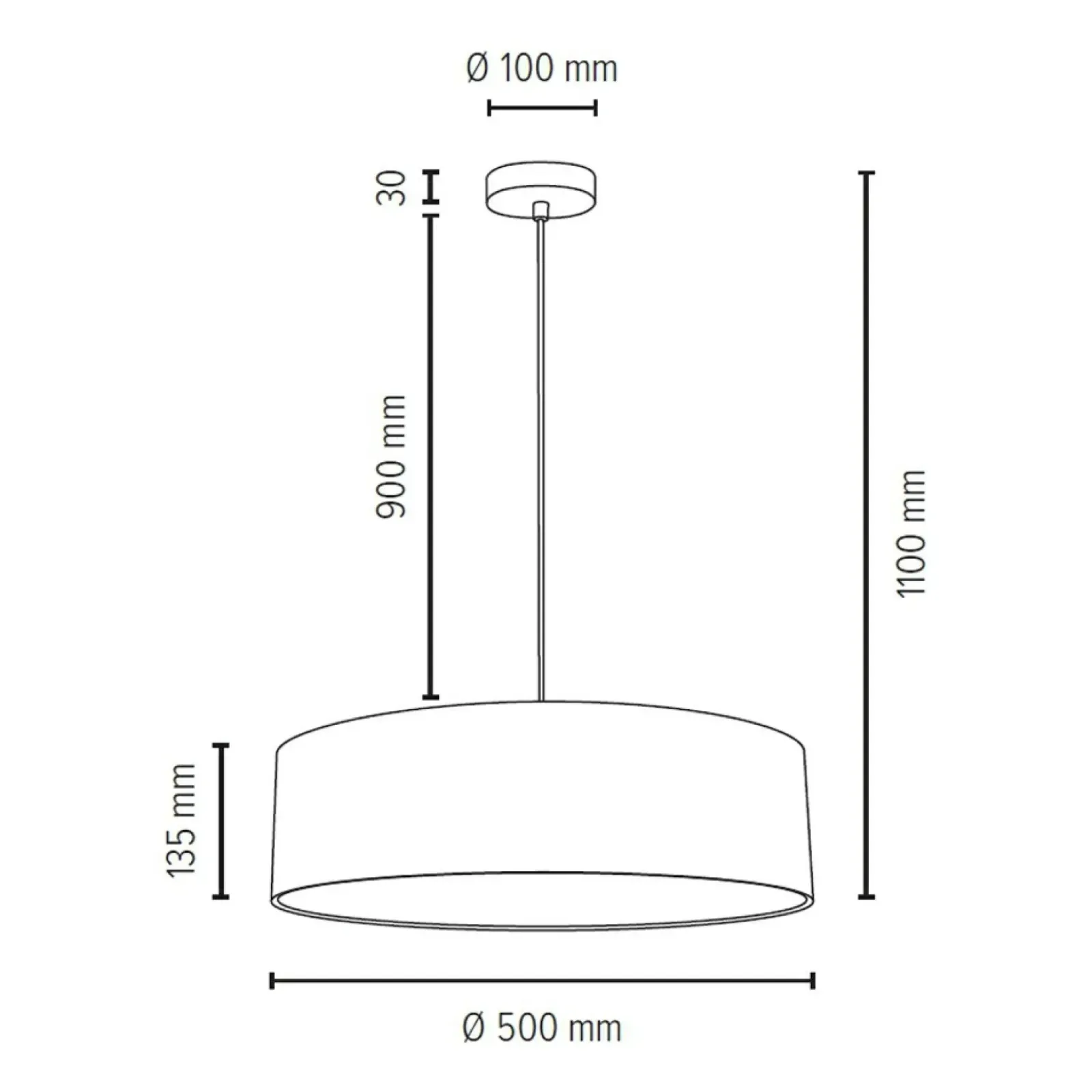 Sklep Kaja Lampa wisząca z zamkniętym abażurem ⌀50cm 57850127 JOSEFINA | Kaja Hot