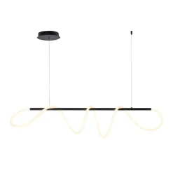 Sklep Kaja Lampa wisząca z zawiniętym paskiem LED 20006PM-BK BALBO | Kaja Fashion