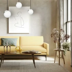 Sklep Kaja Lampa wisząca ze mi elementami MLP7238 z serii SFERA | Kaja Oświetlenie srebrny Shop