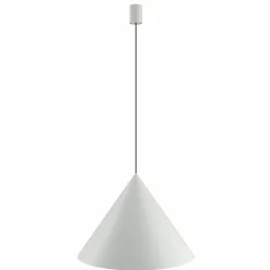Sklep Kaja Lampa wisząca ze stożkowym, dużym kloszem ⌀50cm 10872 ZENITH | Kaja szary Store