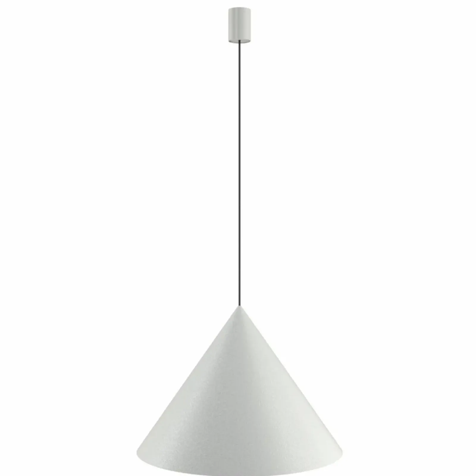 Sklep Kaja Lampa wisząca ze stożkowym, dużym kloszem ⌀50cm 10872 ZENITH | Kaja szary Store