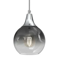 Sklep Kaja Lampa wisząca ze szklanym, szarym kloszem MLP8321 z serii MONTE | Kaja Oświetlen Flash Sale