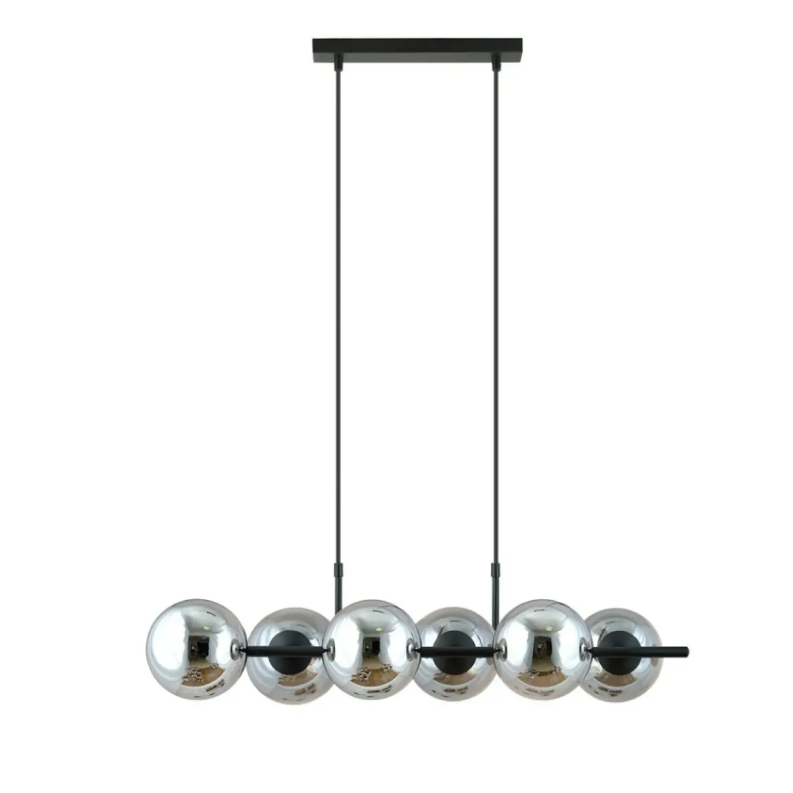 Sklep Kaja Lampa wisząca ze szklanymi kloszami - grafit 1207/6 z serii RORY czarny Best