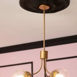 Sklep Kaja Lampa wisząca ze szklanymi kloszami ABR-LWZK-3XE27 TEMIDA | Kaja złoty Best