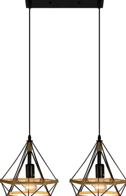 Sklep Kaja Lampa wisząca ze sznurkiem 8803/2 ZWIS - 06 PIRAMIDA | Kaja Outlet