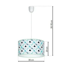 Sklep Kaja Lampa wisząca ze wzorem do pokoju dziecięcego MLP4951 z serii DINO | Kaja Oświet Store