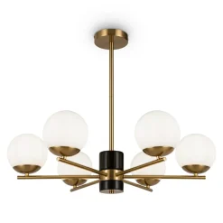 Sklep Kaja Lampa wisząca ze złotą oprawą MOD187PL-06BS z serii MARBLE | Kaja Store