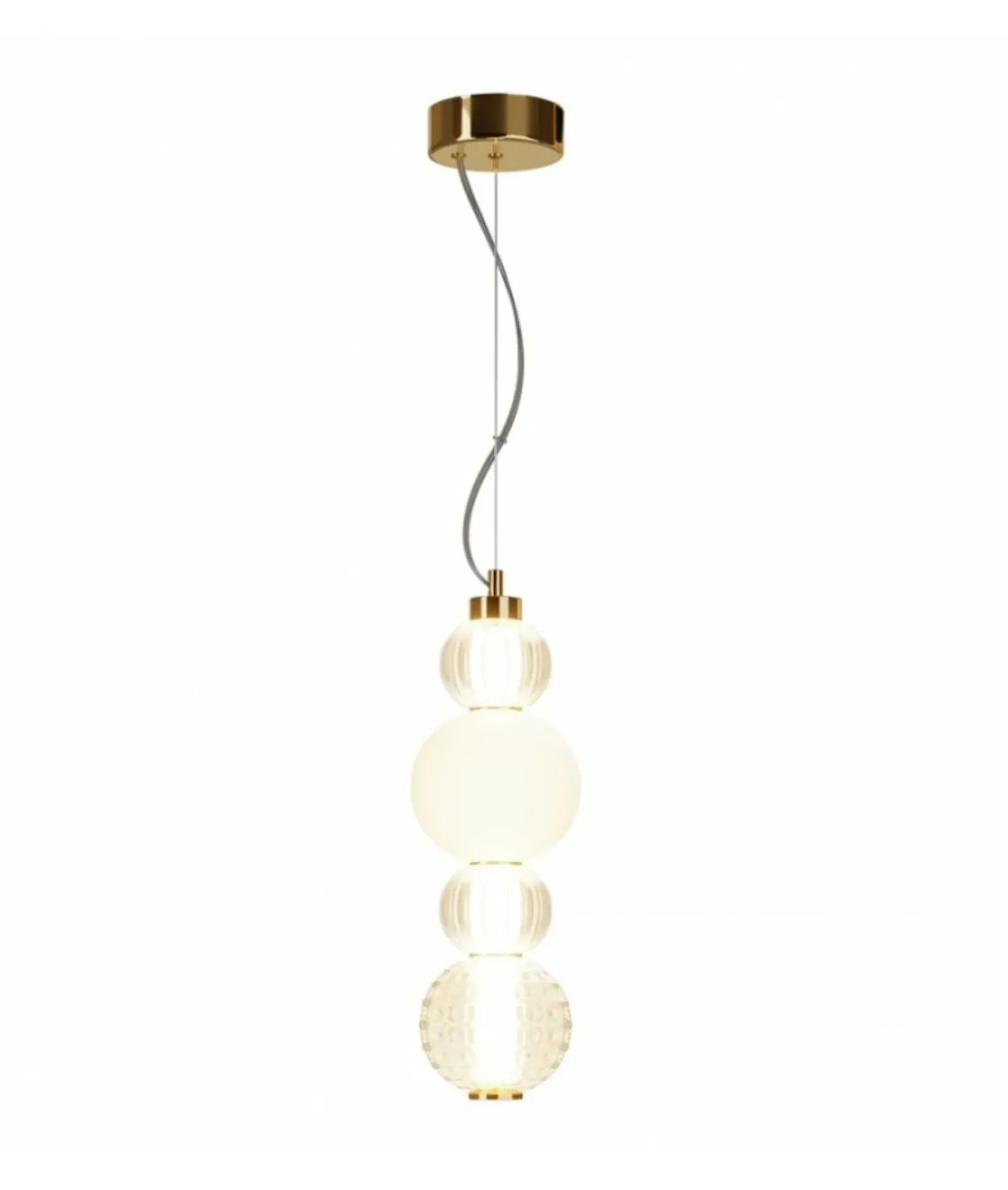 Sklep Kaja Lampa wisząca złota, z czterema kloszami P069PL-L17G3K z serii COLLAR Best Sale