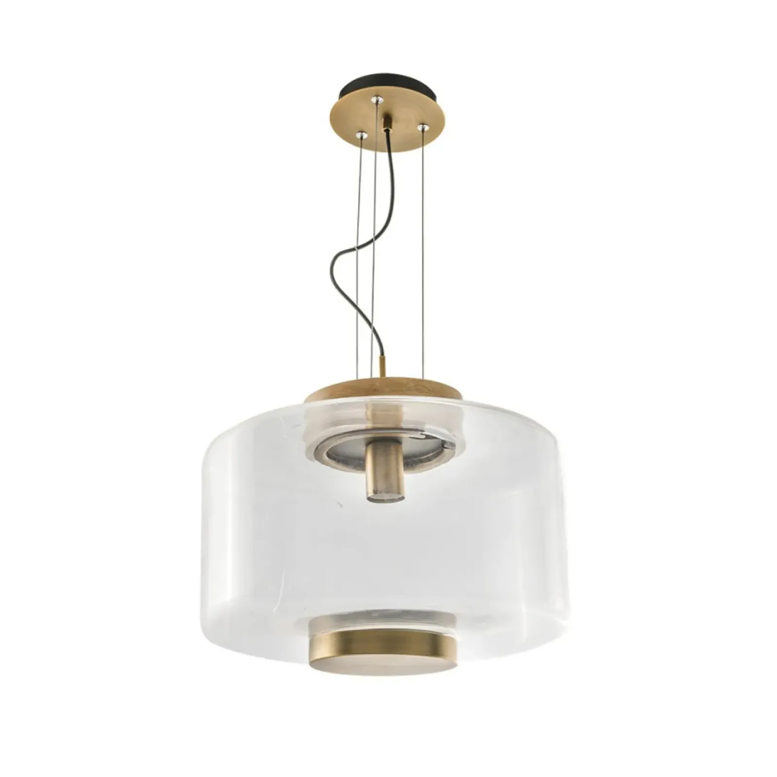 Sklep Kaja Lampa wisząca złota z szerokim kloszem AZ3343 SOREL | Kaja Oświetlenie mosiądz Shop