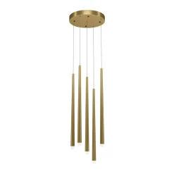 Sklep Kaja Lampa wisząca, złote słupki, LED MOD132PL-L30BSK z serii CASCADE Best Sale