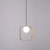 Sklep Kaja Lampa wisząca złoty kwadrat G9 LEDEA 50101073 TULA | Kaja Oświetlenie Flash Sale