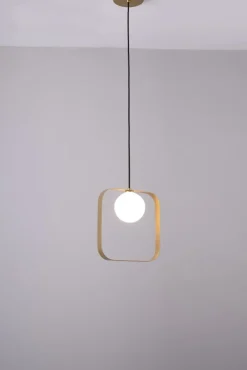 Sklep Kaja Lampa wisząca złoty kwadrat G9 LEDEA 50101073 TULA | Kaja Oświetlenie Flash Sale