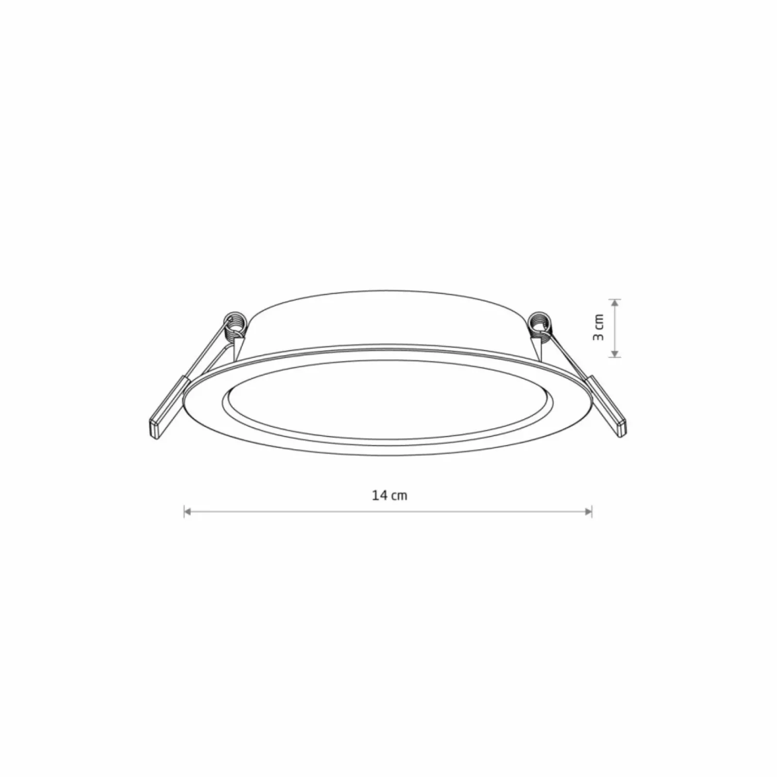 Sklep Kaja Lampa wpustowa neutralne światło ⌀14cm 4000K 10538 MYKONOS LED | Kaja* Lampy Led|Oprawy Podtynkowe