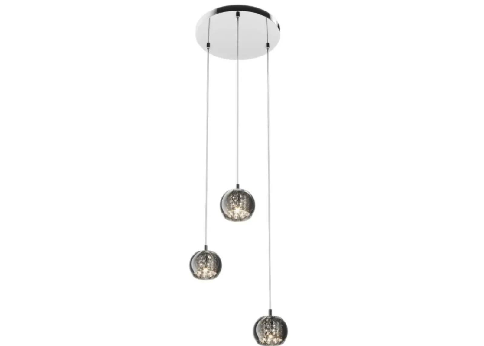 Sklep Kaja Lampa z 3 dekoracyjnymi kloszami P0076-03M-B5FZ CRYSTAL | Kaja Cheap