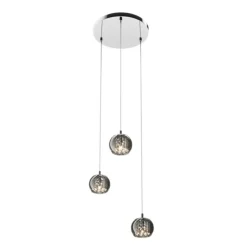 Sklep Kaja Lampa z 3 dekoracyjnymi kloszami P0076-03M-B5FZ CRYSTAL | Kaja Cheap