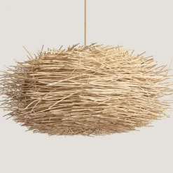 Sklep Kaja Lampa z abażurem imitującym gniazdo ABR-NLW31L-BH-E27 BOHO | Kaja brązowy Cheap