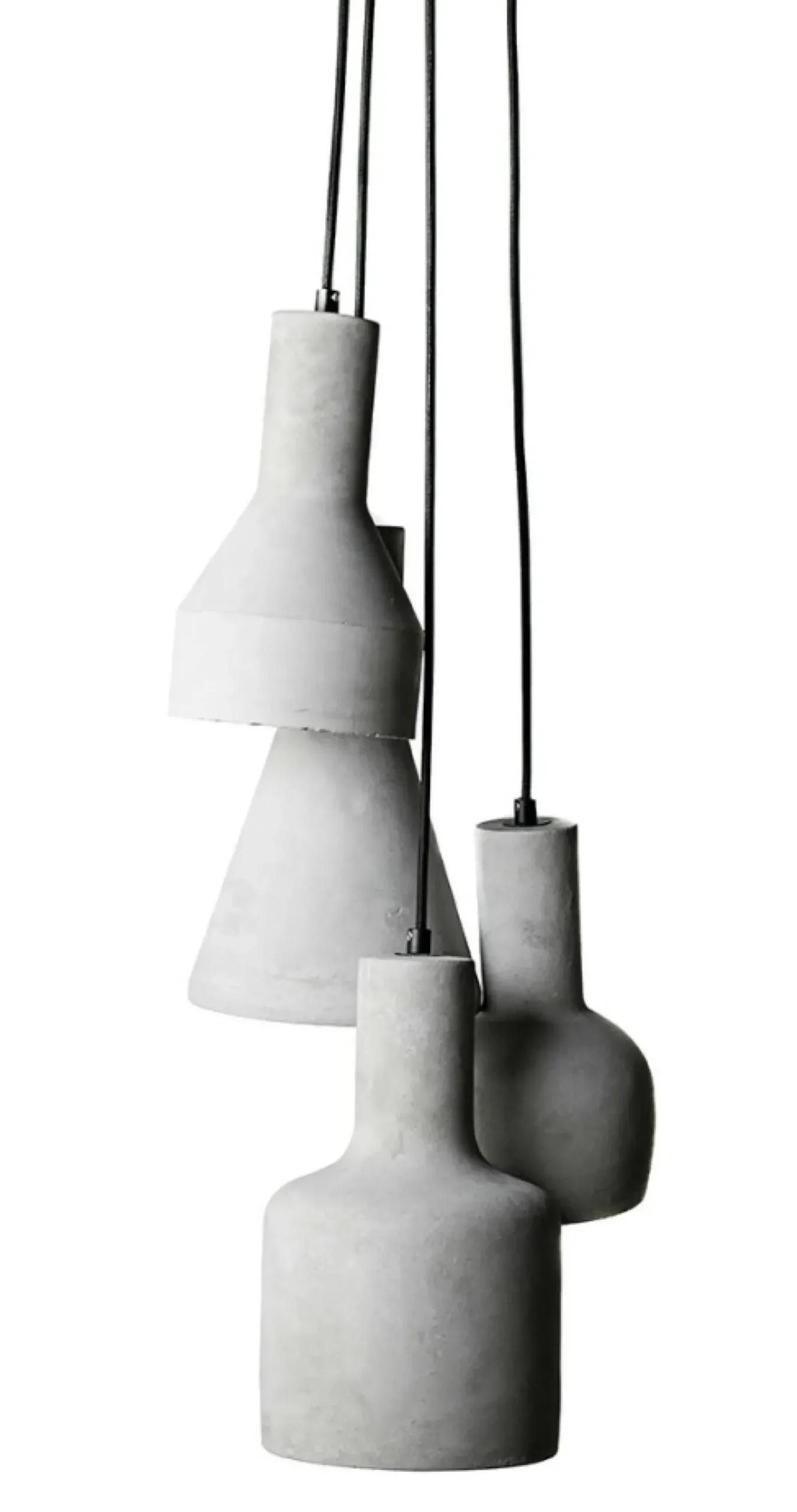 Sklep Kaja Lampa z betonowymi kloszami w surowym stylu AZ1030 KARINA | Kaja szary Store