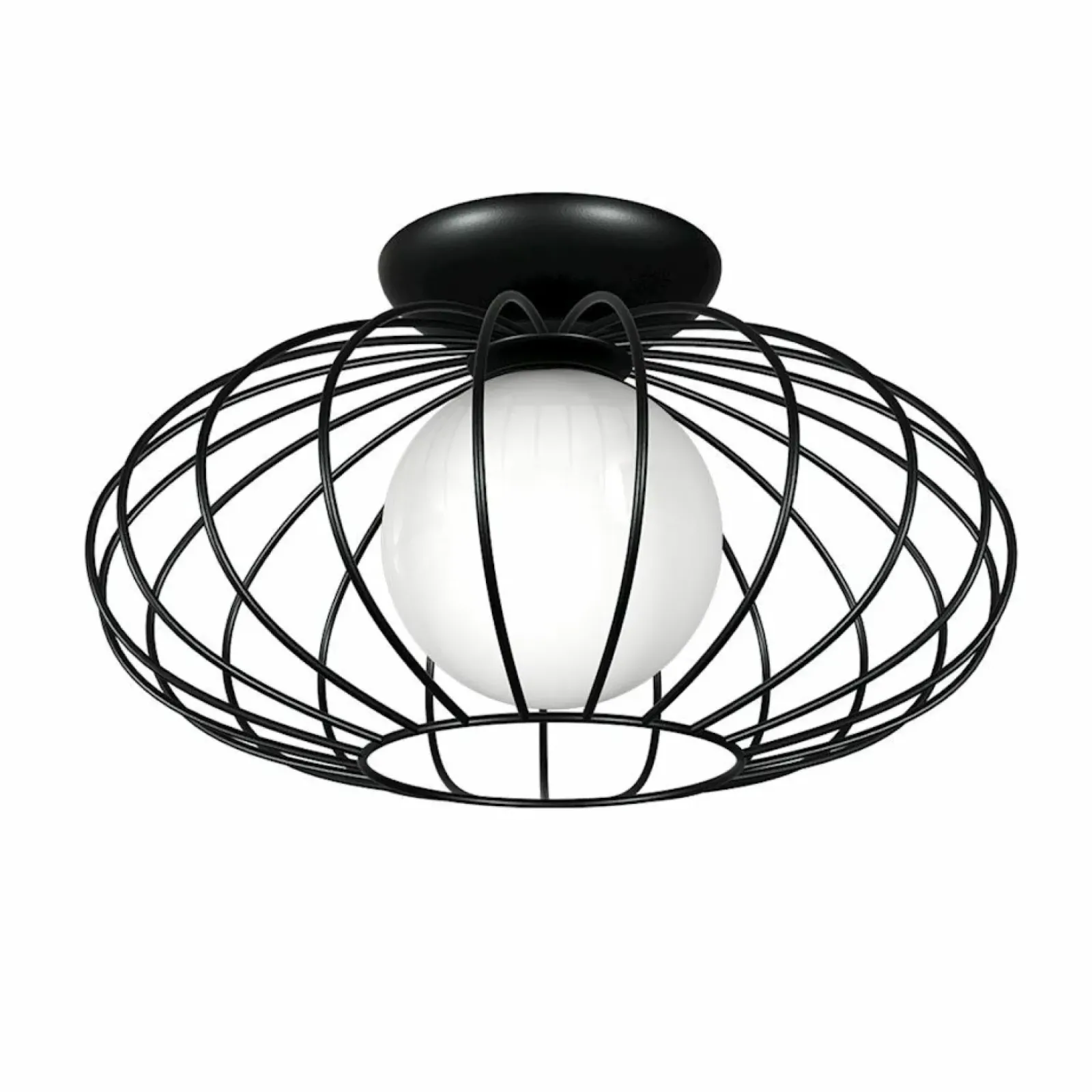 Sklep Kaja Lampa z biała kulą i drucianym koszykiem MLP4425 KRONOS | Kaja Best