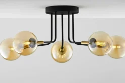 Sklep Kaja Lampa z bursztynowymi kloszami JUP 2038 BU 5 CZ/MS BU BURANO | Kaja Flash Sale