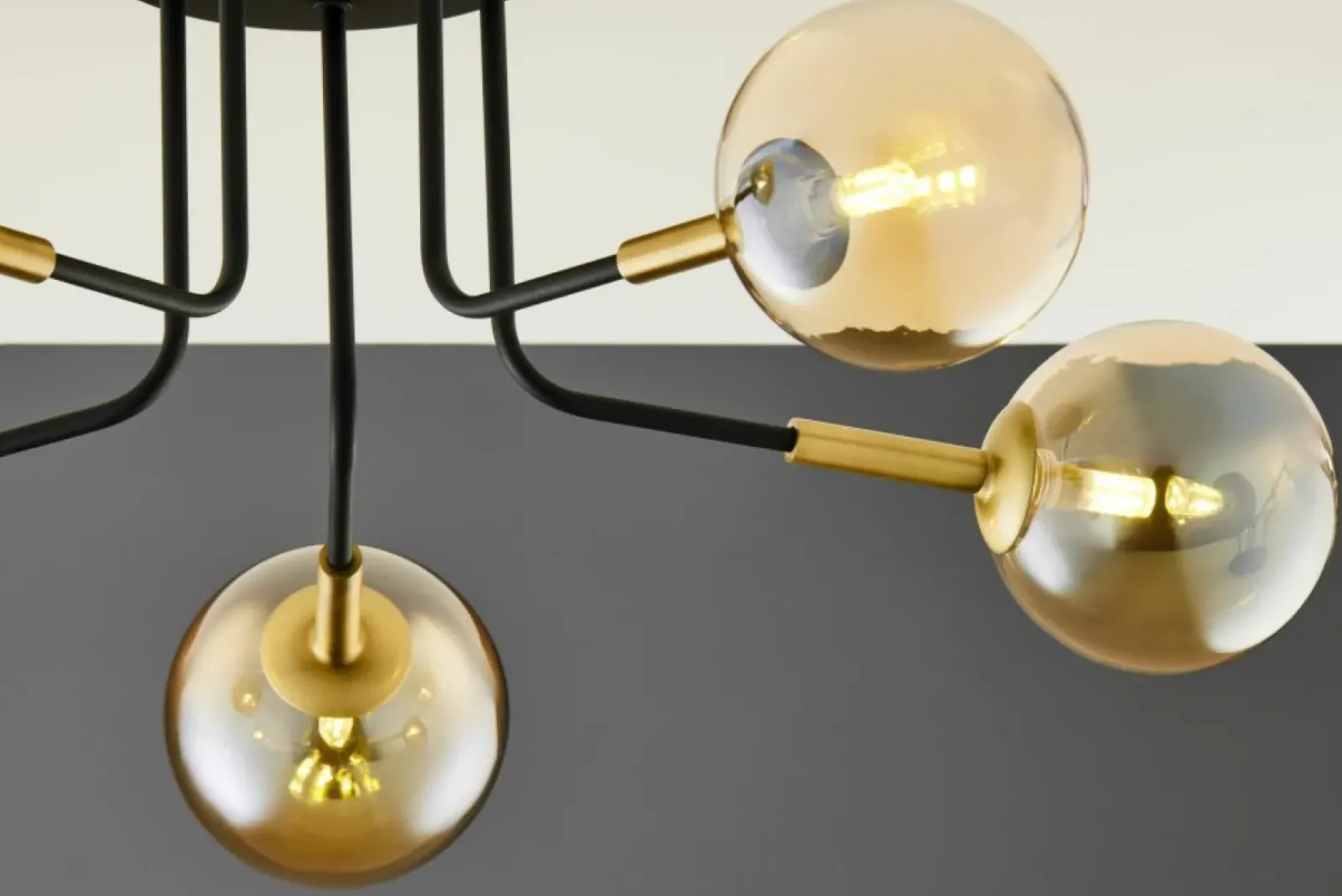 Sklep Kaja Lampa z bursztynowymi kloszami JUP 2038 BU 5 CZ/MS BU BURANO | Kaja Flash Sale