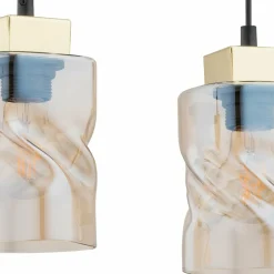 Sklep Kaja Lampa z bursztynowymi kloszami O2963 W3 CZA ZL MERU | Kaja Oświetlenie Flash Sale