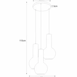 Sklep Kaja Lampa z czarno-złotymi kloszami K-4522 ARVI BLACK | Kaja Oświetlenie New