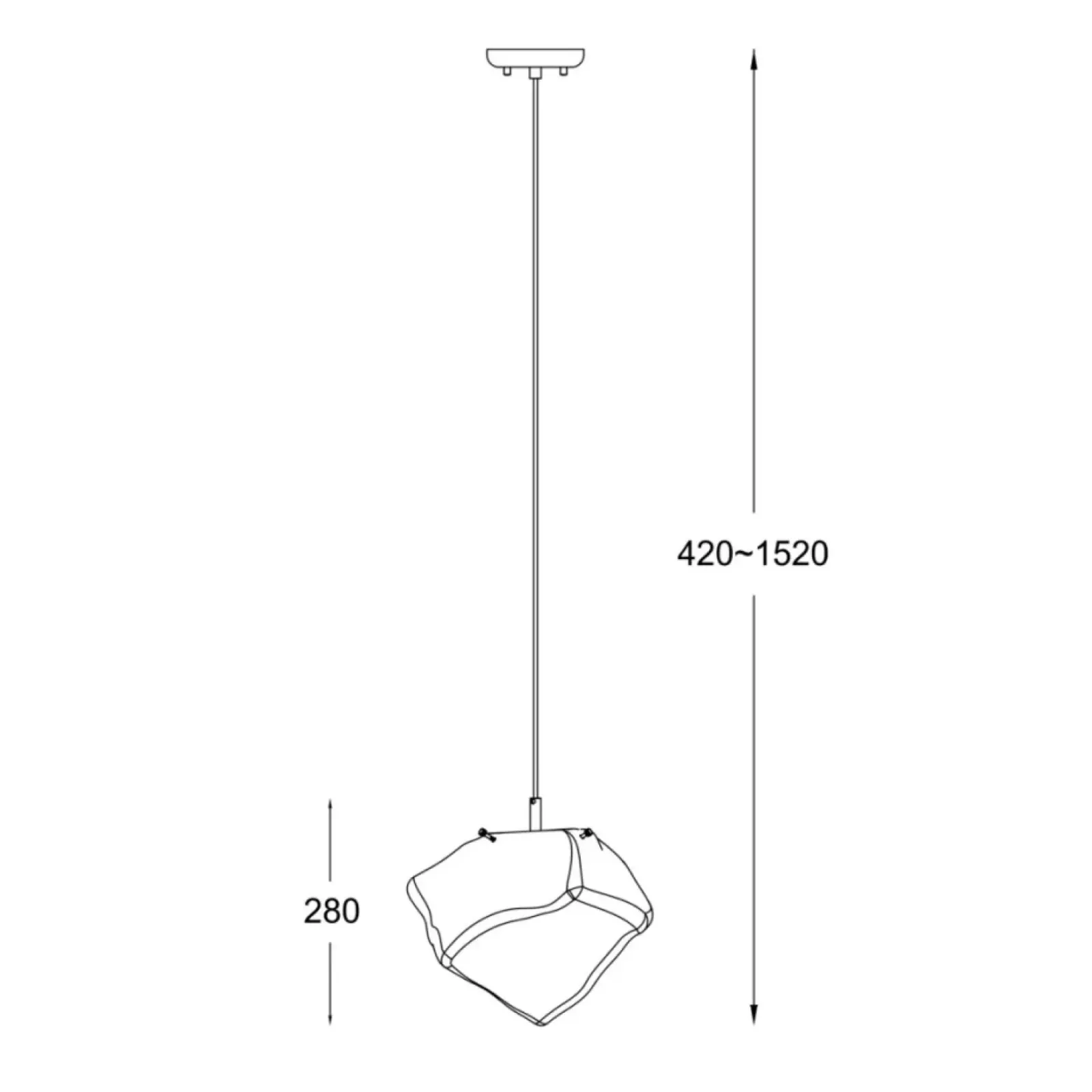 Sklep Kaja Lampa z dekoracyjnym kloszem P0488-01A-F4AC ROCK| Kaja Oświetlenie Best