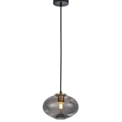 Sklep Kaja Lampa z dekoracyjnym kloszem PND-112038-1-BRO+SG HATELLA | Kaja Online