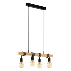 Sklep Kaja Lampa z drewnianą belką i zwisami 32916 TOWNSHEND | Kaja Oświetlenie Cheap