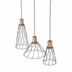 Sklep Kaja Lampa z drewnianymi oprawkami TK 10158 MODESTO WOOD SOSNA | Kaja Discount