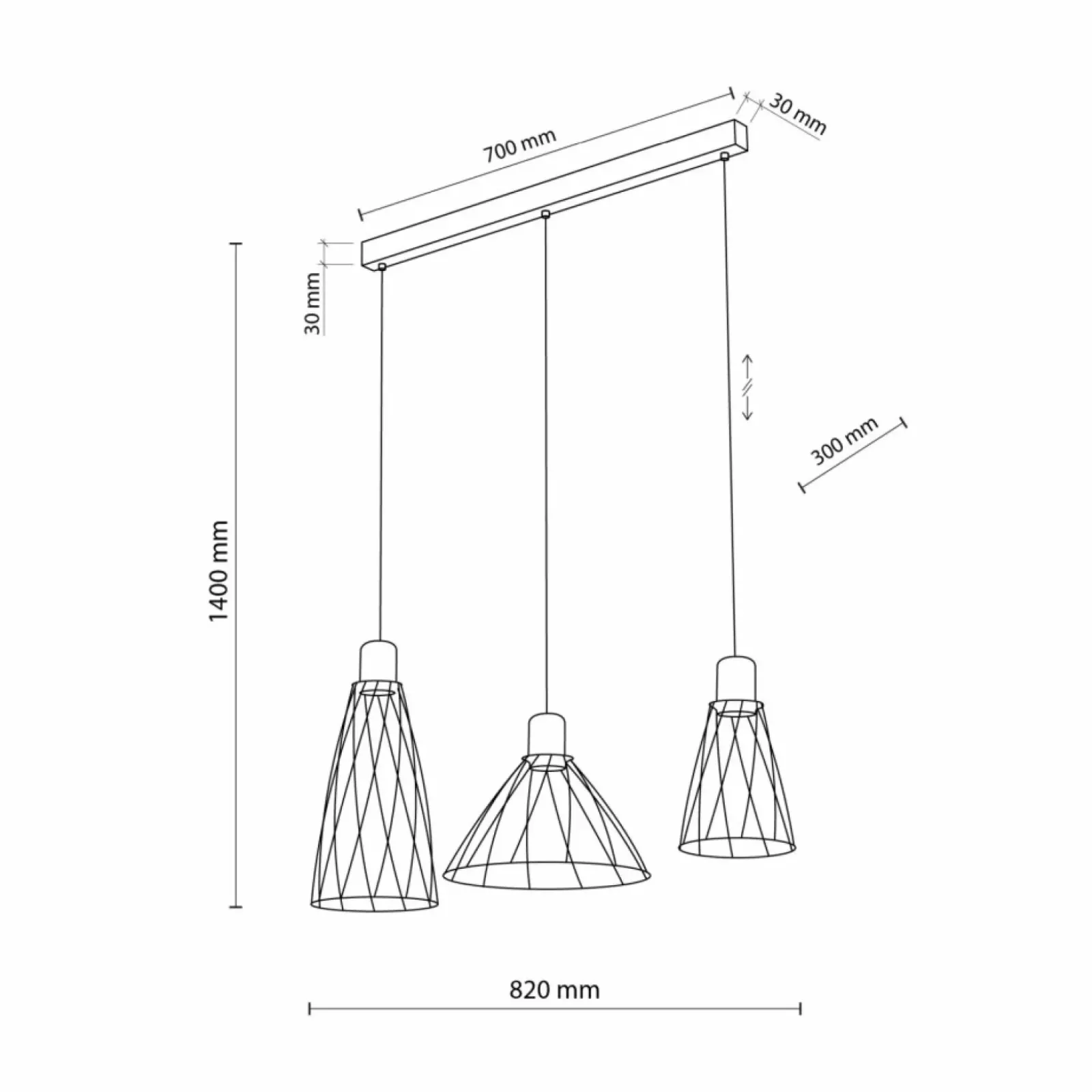 Sklep Kaja Lampa z drewnianymi oprawkami TK 10158 MODESTO WOOD SOSNA | Kaja Discount