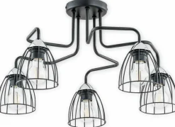 Sklep Kaja Lampa z drucianymi kloszami O2705 W5 CZA SENSO | Kaja Oświetlenie Outlet