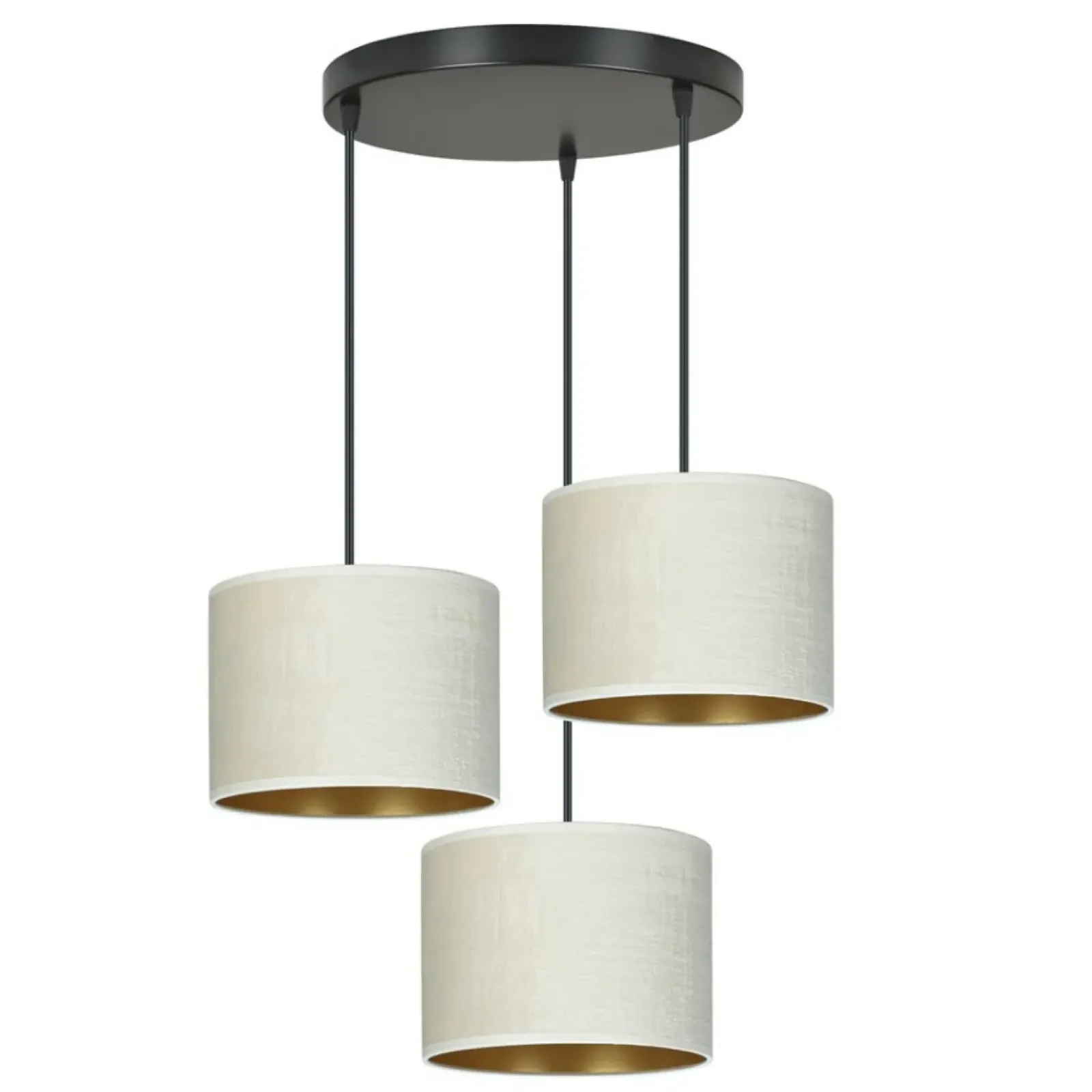 Sklep Kaja Lampa z dwukolorowymi abażurami 1052/3PREM HILDE PREMIUM | Kaja Fashion