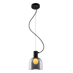 Sklep Kaja Lampa z grafitowym kloszem MD1918-1S-CHROME LAZARO| Kaja Oświetlenie Clearance