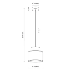 Sklep Kaja Lampa z jutowym abażurem, do sypialni TK 10078 DUO WHITE JUTA | Kaja Fashion